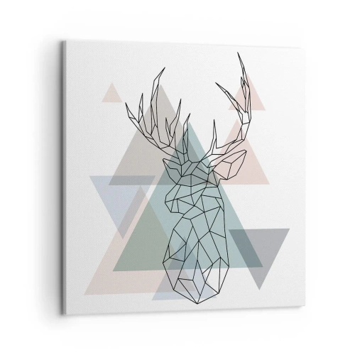 Vászonkép - Egy geometrikus erdőben - 50x50 cm