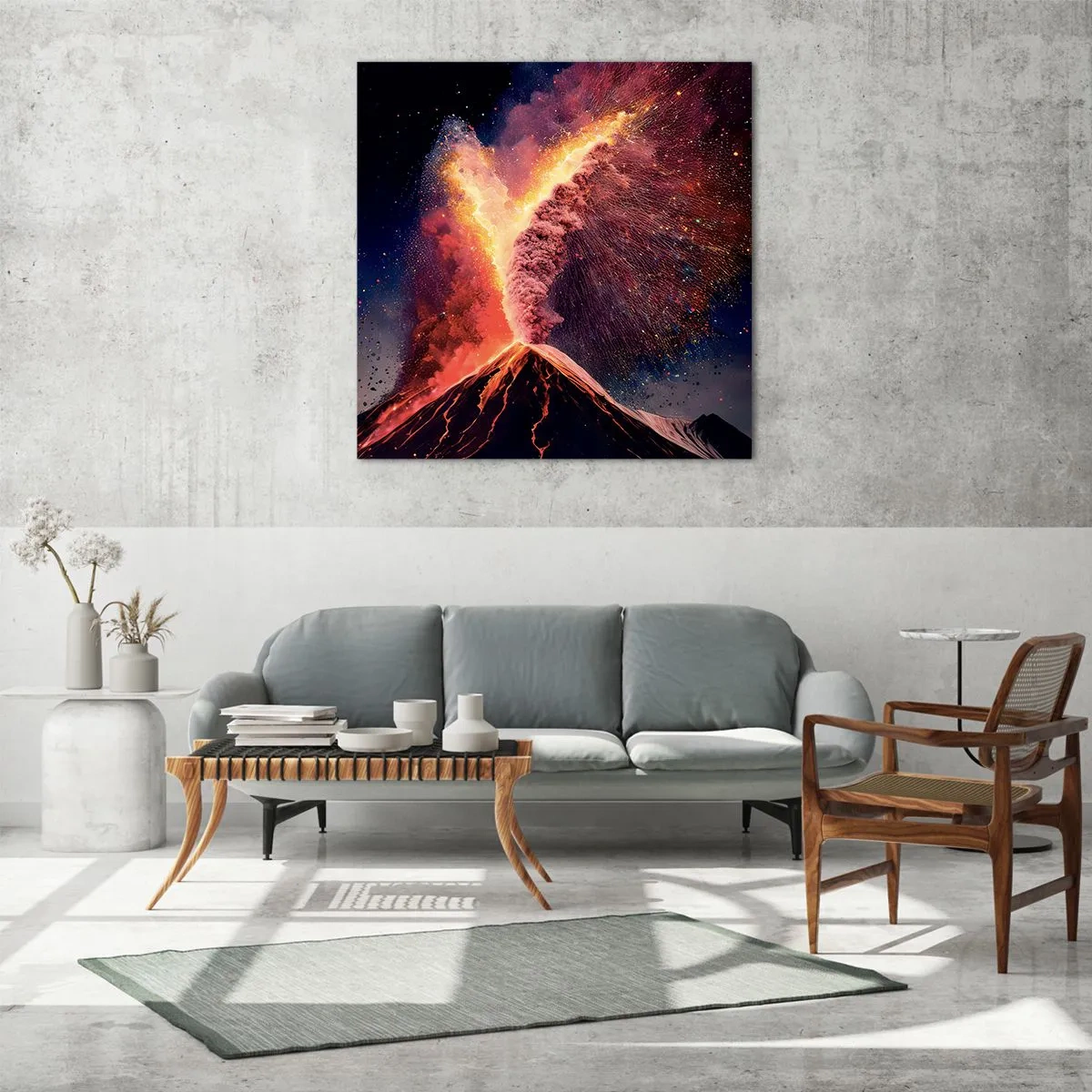 Üveg kép - Szépség és horror - 60x60 cm