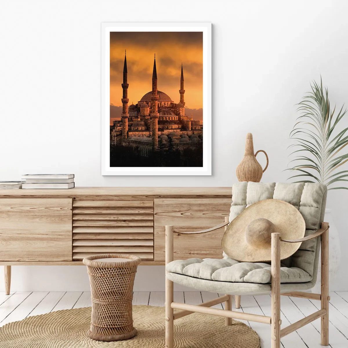 Poszter fekete keretben - Isten hatalmas - 70x100 cm