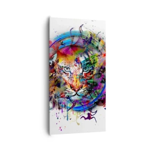 Vászonkép - Szivárványfátyol mögött lapul - 65x120 cm