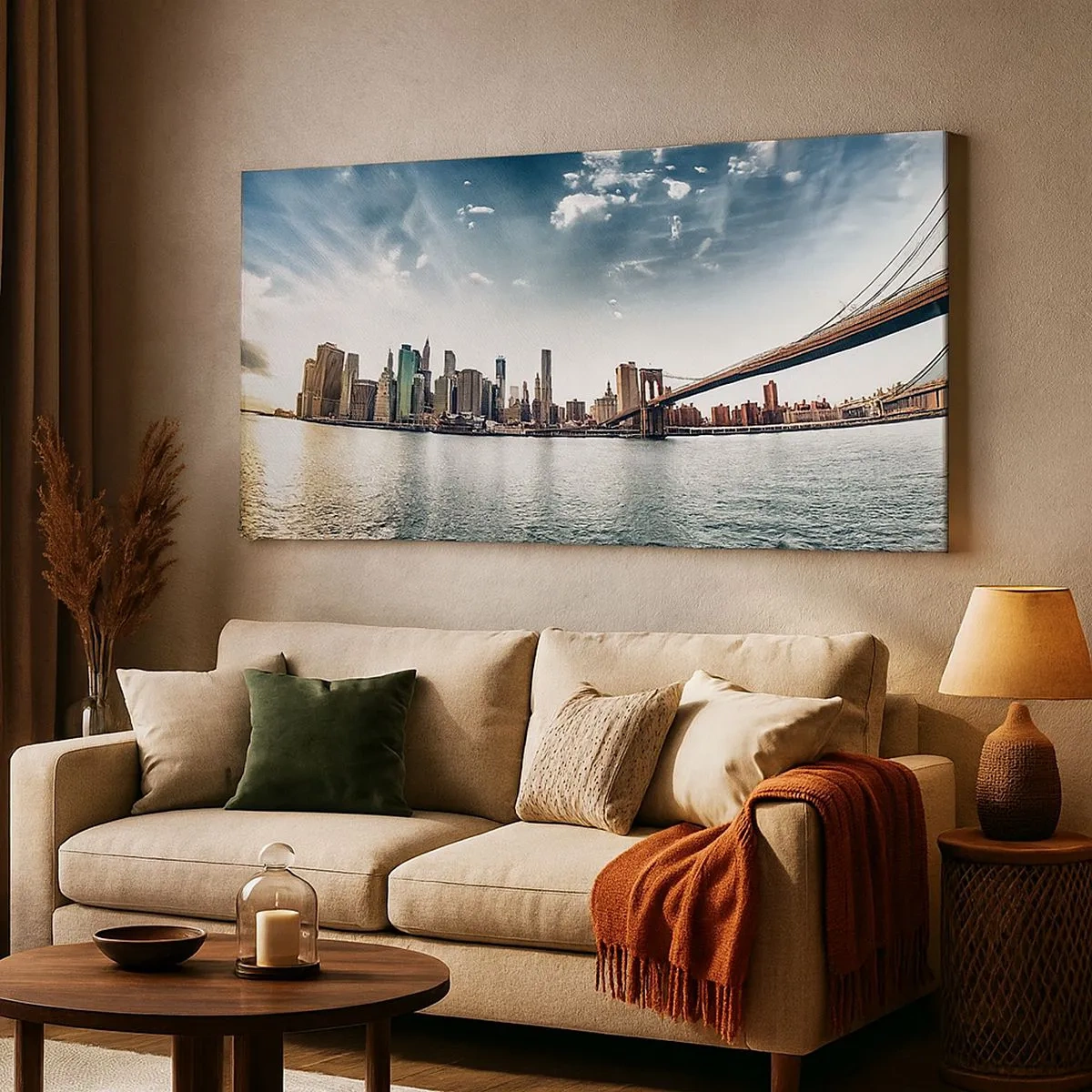 Vászonkép - Az üvegsziget - 100x40 cm