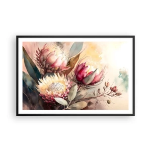 Poszter fehér keretben - Profilból és en face - 91x61 cm