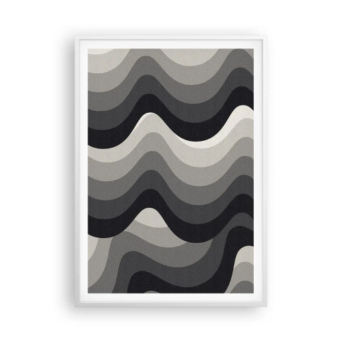 Poszter fekete keretben - Hullám a hullám után - 70x100 cm