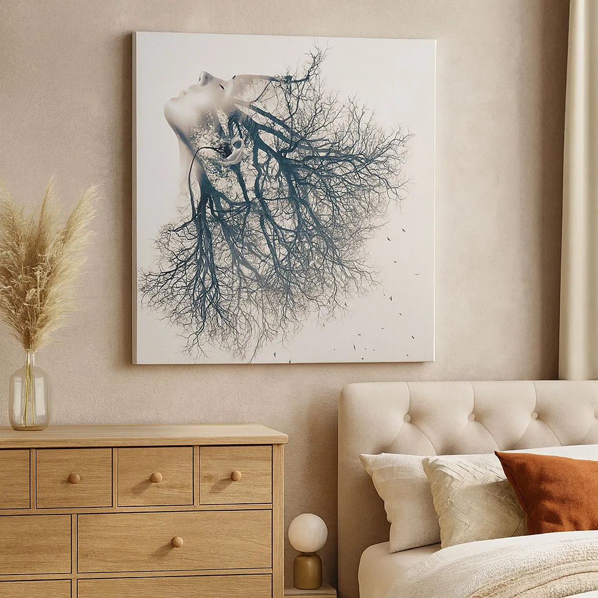 Vászonkép - Hallgatva a fa suttogását - 30x30 cm