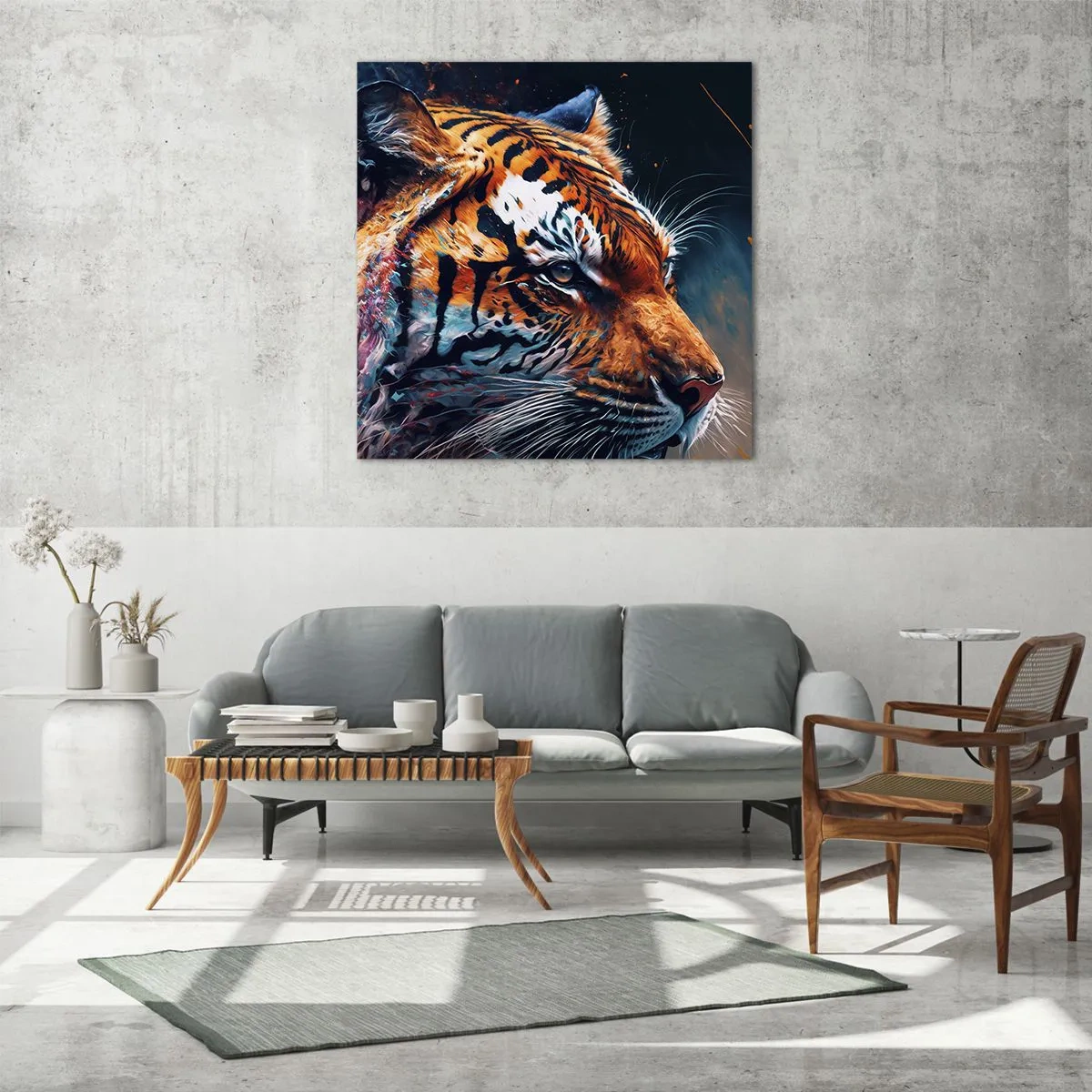 Üveg kép - Vad szépség - 60x60 cm