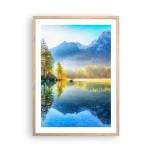 Poszter világos tölgy keretben - Fenség és édesség - 50x70 cm