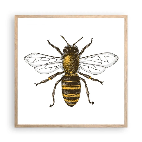 Poszter világos tölgy keretben - Gyönyörű és jó - 60x60 cm