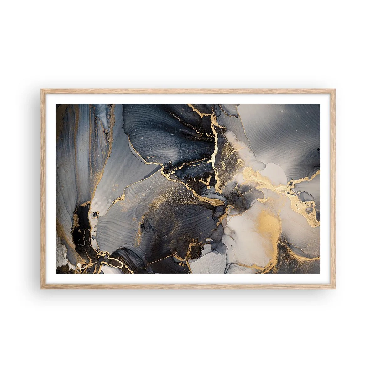 Poszter világos tölgy keretben - Egy kő élete - 91x61 cm