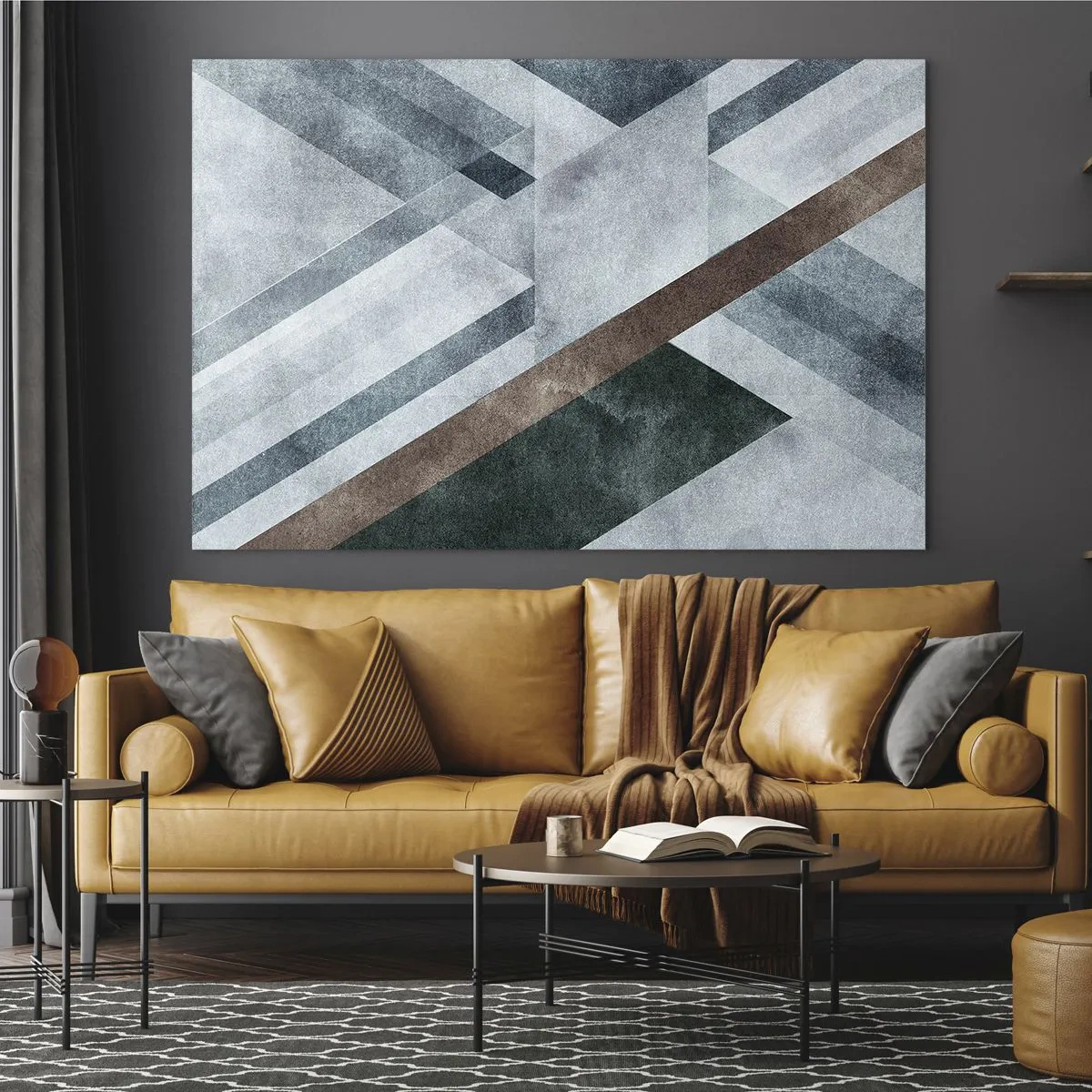 Üveg kép - A geometria kifinomult eleganciája - 100x70 cm