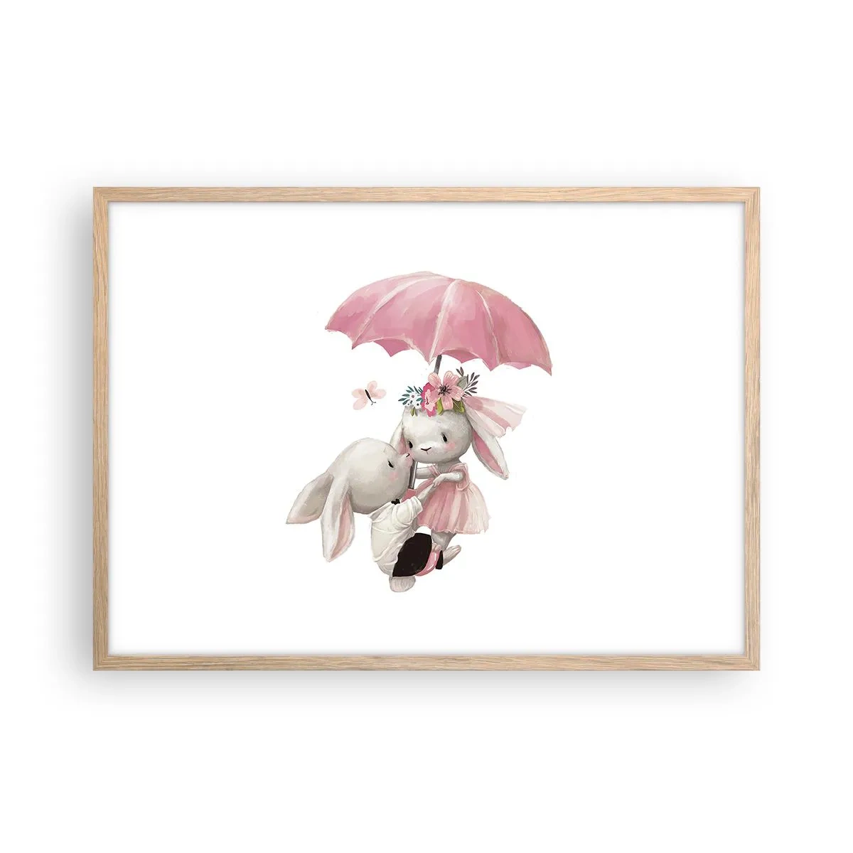 Poszter világos tölgy keretben - Ez a szerelem - 70x50 cm