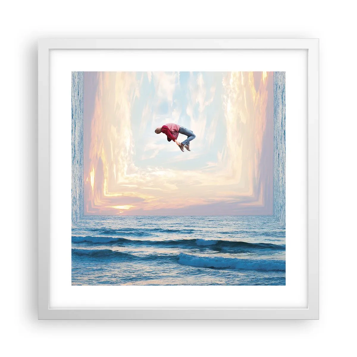 Poszter fekete keretben - Egy másik dimenzióba - 40x40 cm