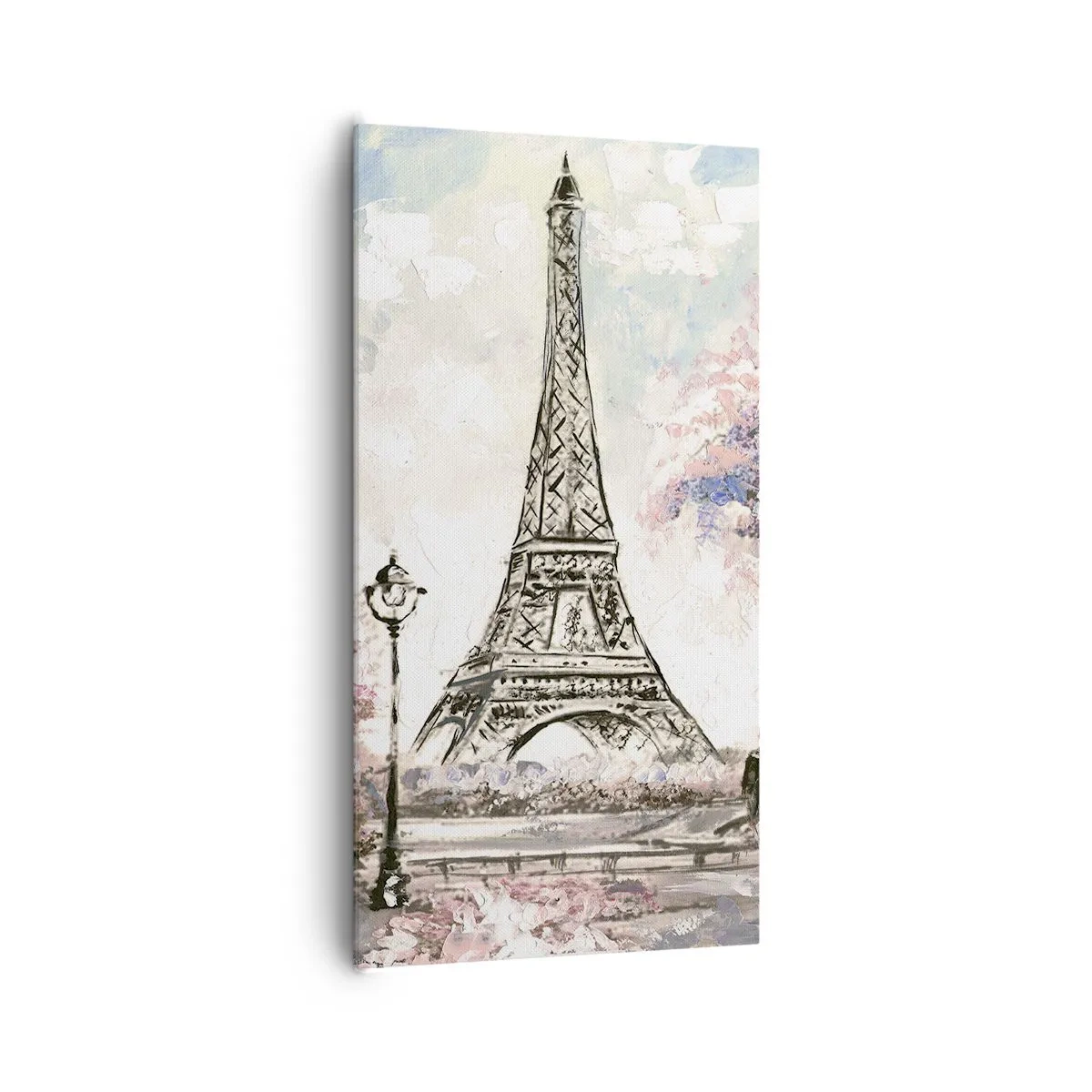 Vászonkép - Áprilisi séta Párizsban - 65x120 cm