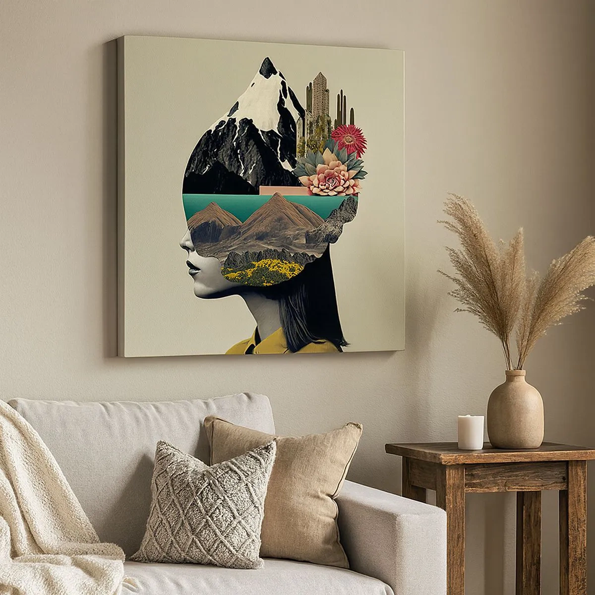 Vászonkép - Nő - mindig rejtély - 30x30 cm