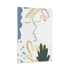 Üveg kép - Egy virágcsók - 50x70 cm