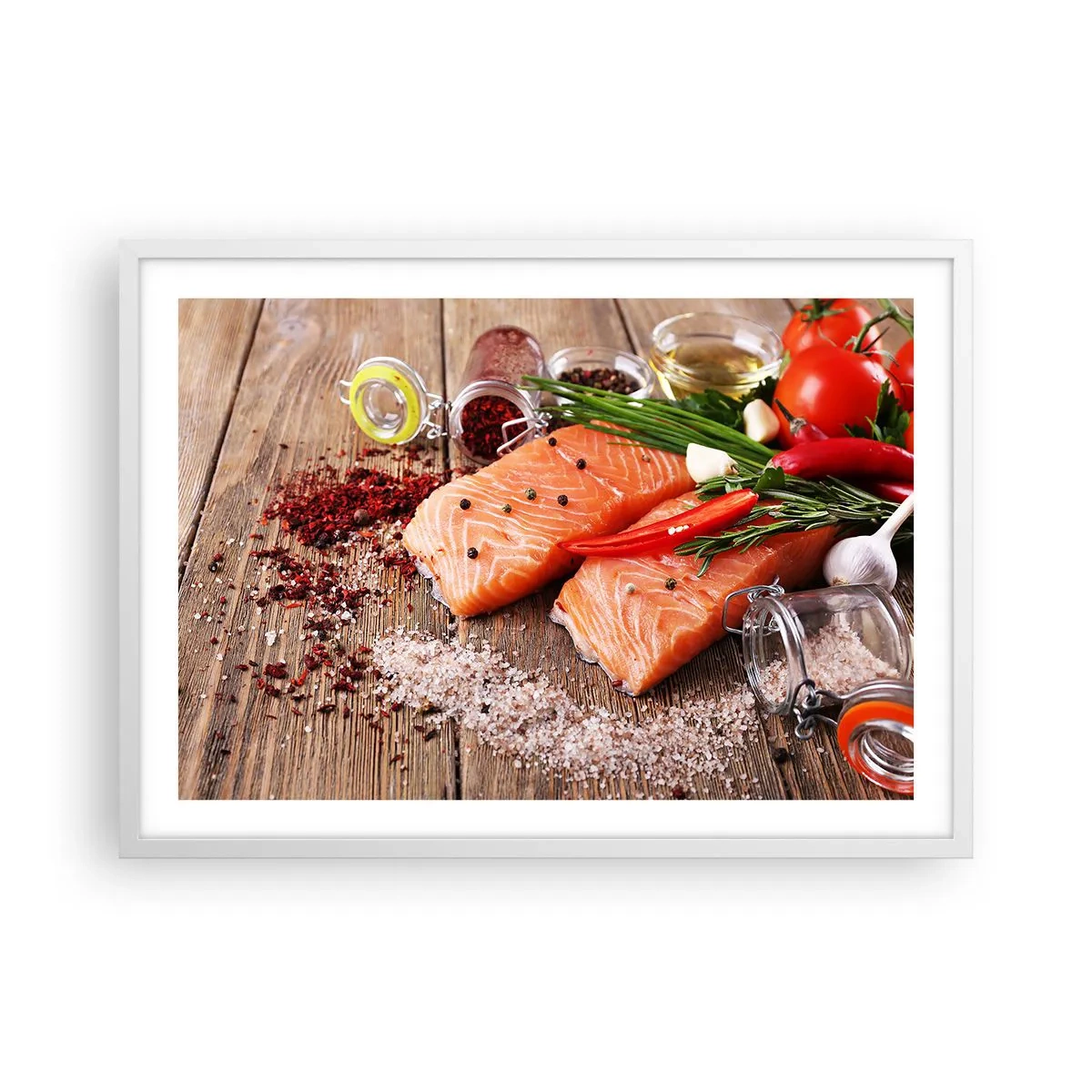 Poszter fekete keretben - Norvég kaland a konyhában - 70x50 cm