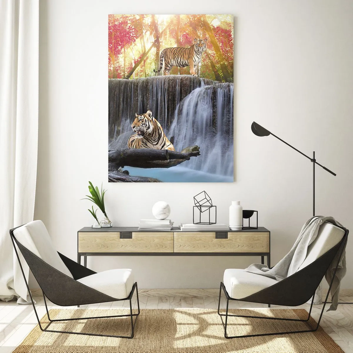 Üveg kép - Szürreális táj    - 80x120 cm