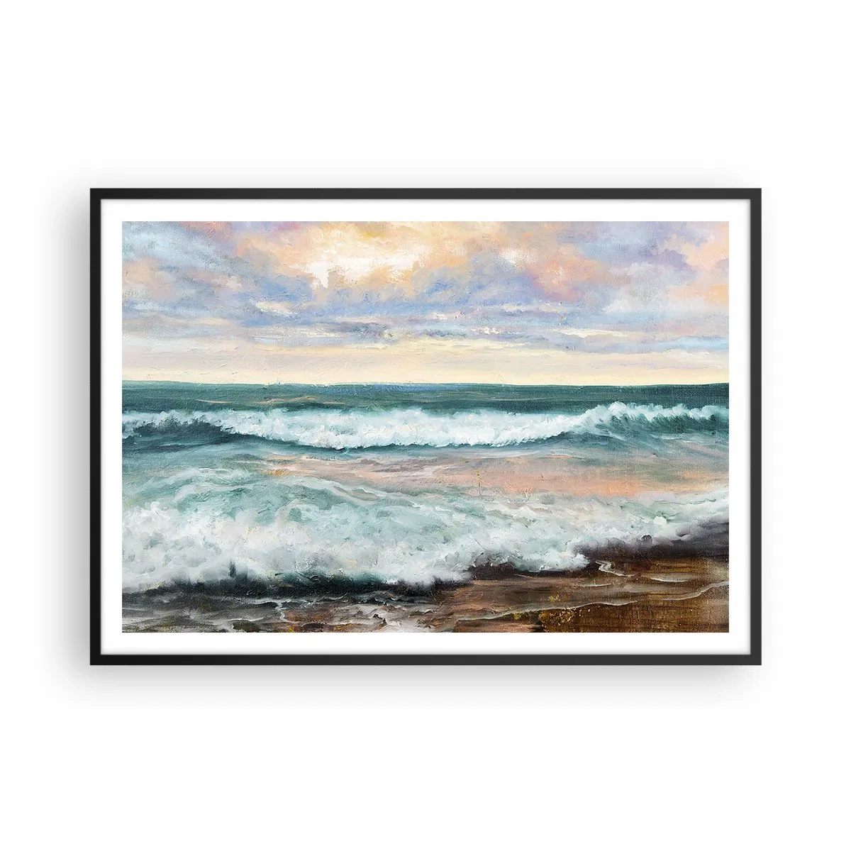 Poszter fehér keretben - Itt kisimítod a lelked - 100x70 cm