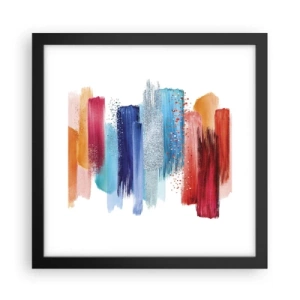 Poszter fehér keretben - Fel és le - 30x30 cm