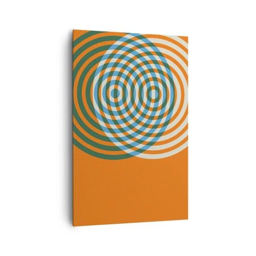 Vászonkép - Absztrakt körkörös variáció - 80x120 cm