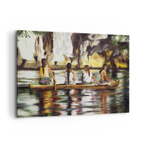 Vászonkép - Egy polinéz paradicsomban - 120x80 cm