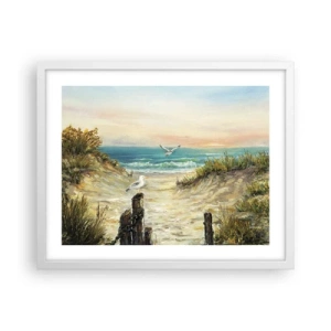 Poszter fekete keretben - Szélcsend - 50x40 cm