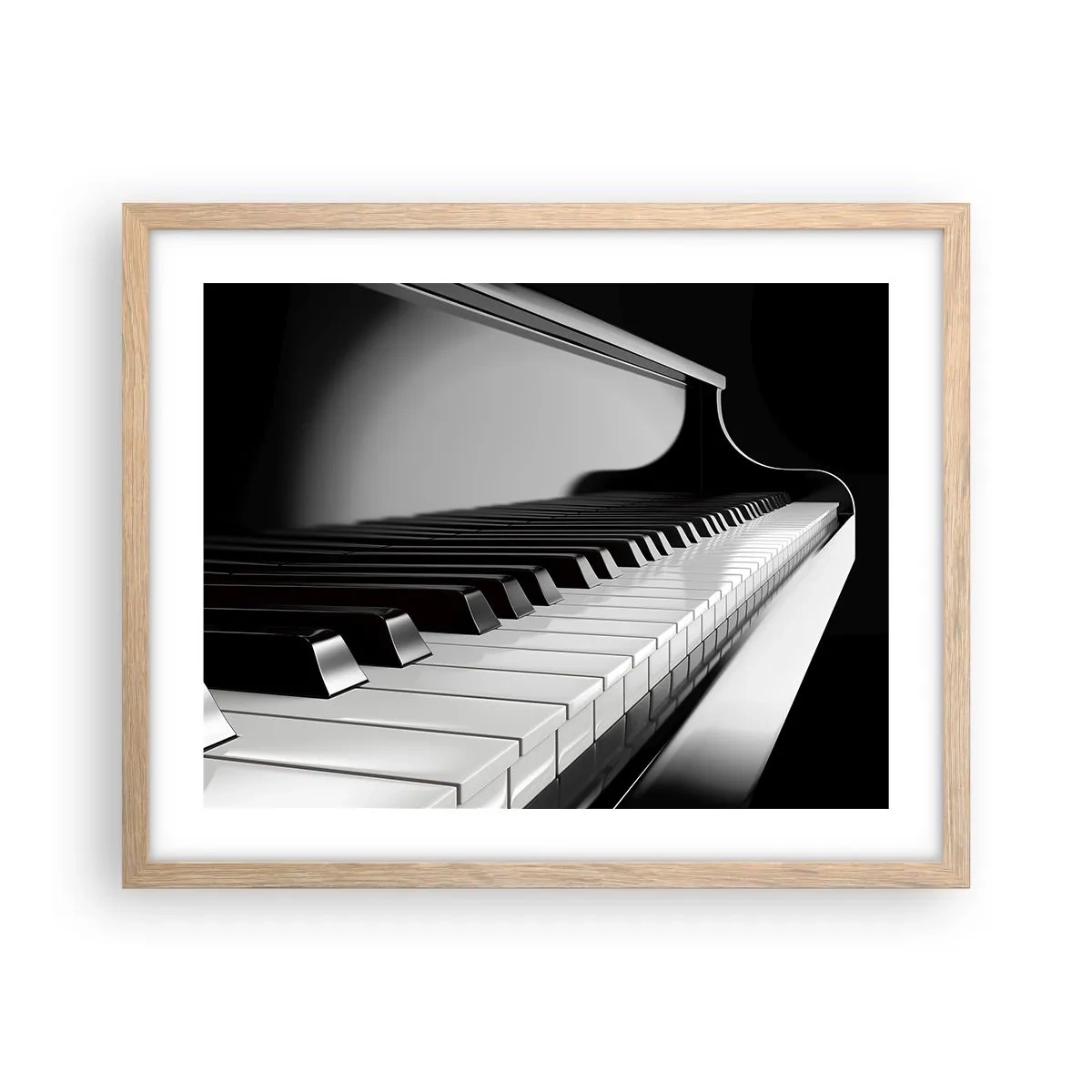 Poszter világos tölgy keretben - A formák és színek harmóniája - 50x40 cm