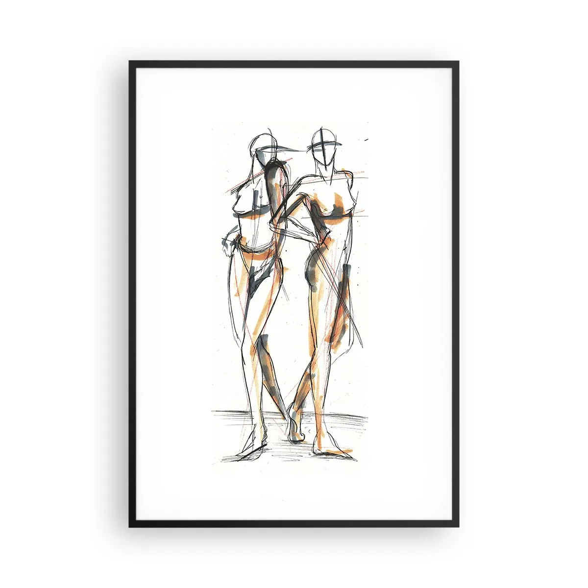 Poszter fehér keretben - A kegyelem tanulmánya - 70x100 cm