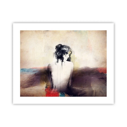 Poszter - Sima vonalak, ovális formák - 50x40 cm