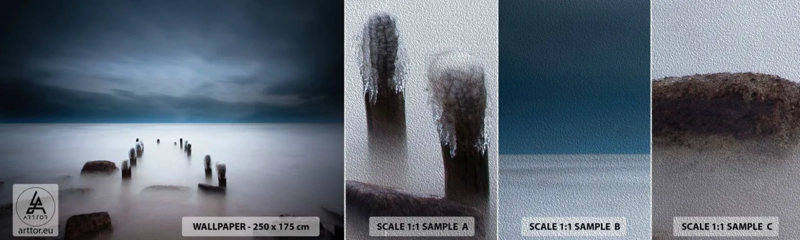 Fotótapéta Minta Premium Sand - Töprengő tó - Tájkép, Tenger, Tó - 100x30 cm