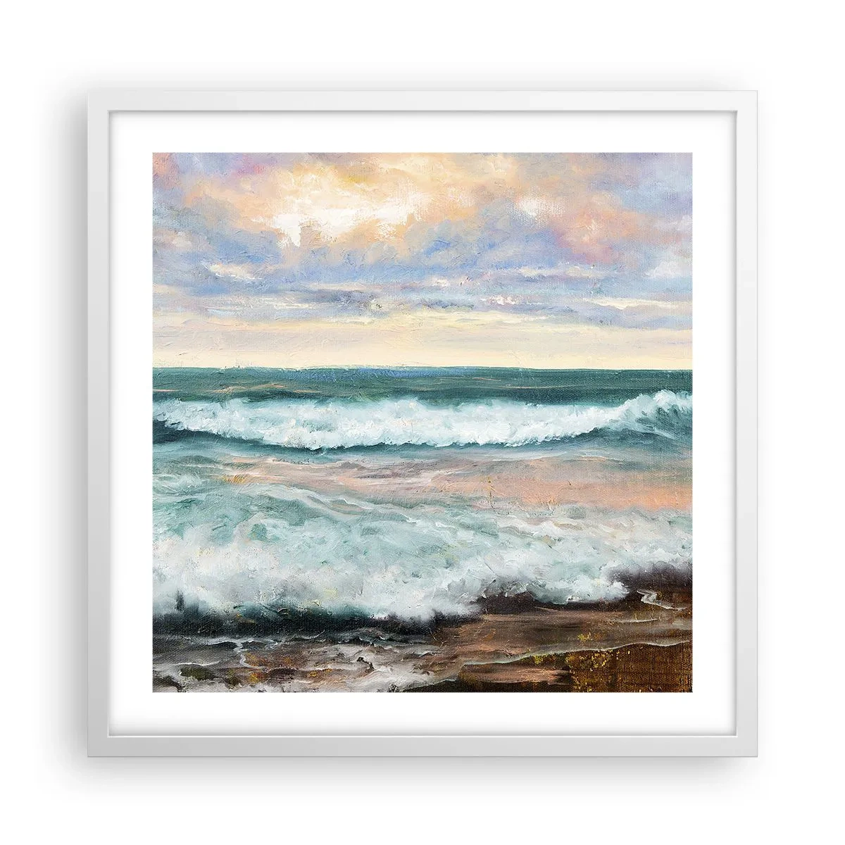 Poszter fekete keretben - Itt kisimítod a lelked - 50x50 cm