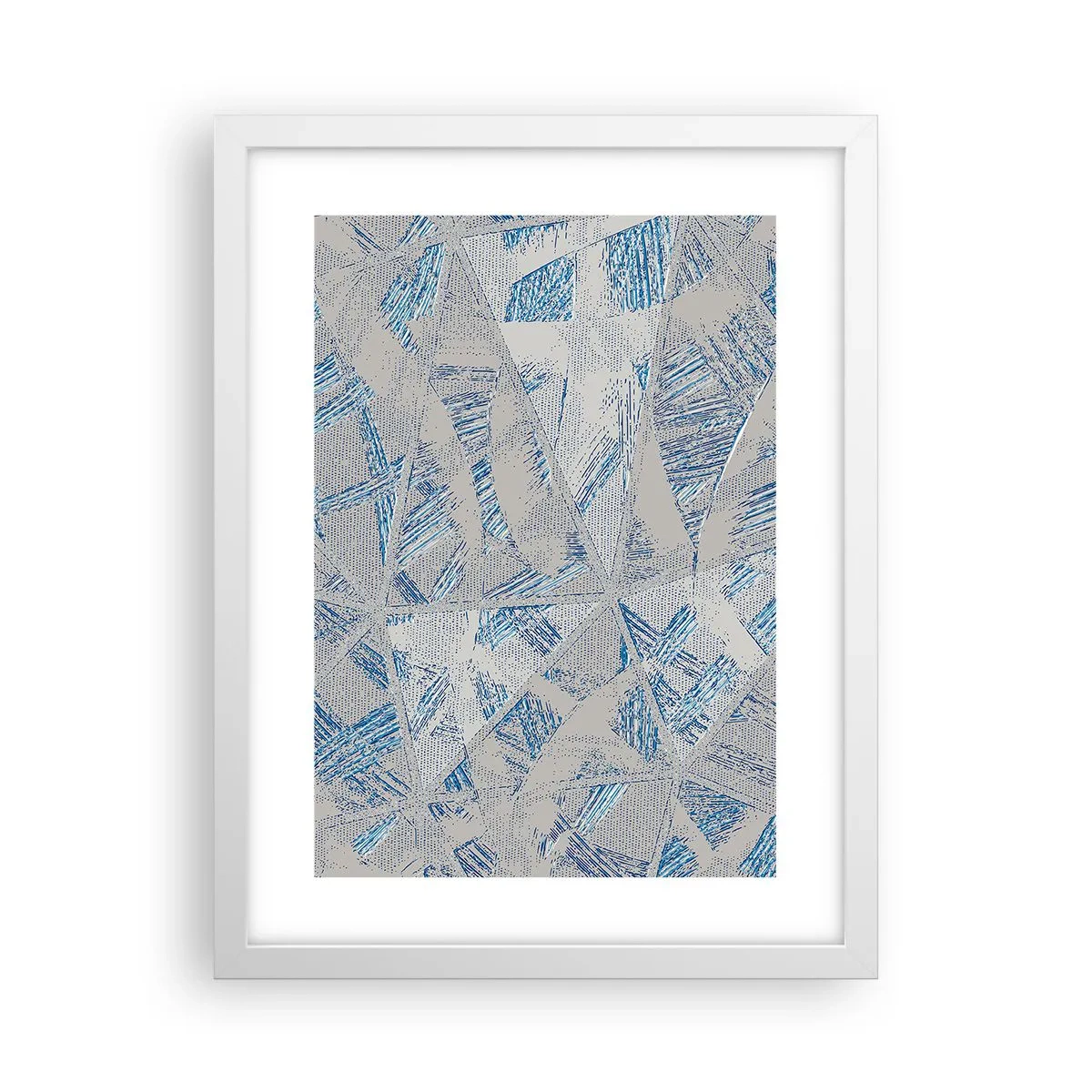 Poszter fekete keretben - A szürkéskék labirintusban - 30x40 cm