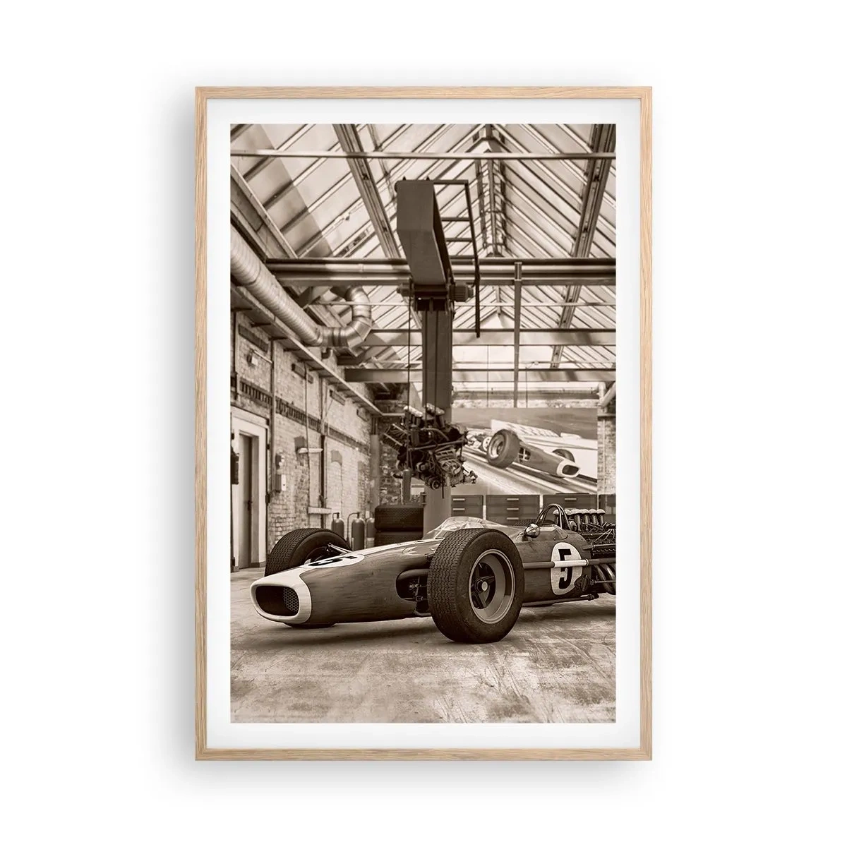 Poszter világos tölgy keretben - A győztes pihenője - 61x91 cm