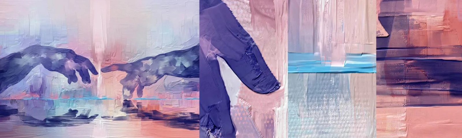 Fotótapéta Minta Standard Eco - Az élet isteni szikrája - Kezek, Michelangelo, Darab - 100x30 cm