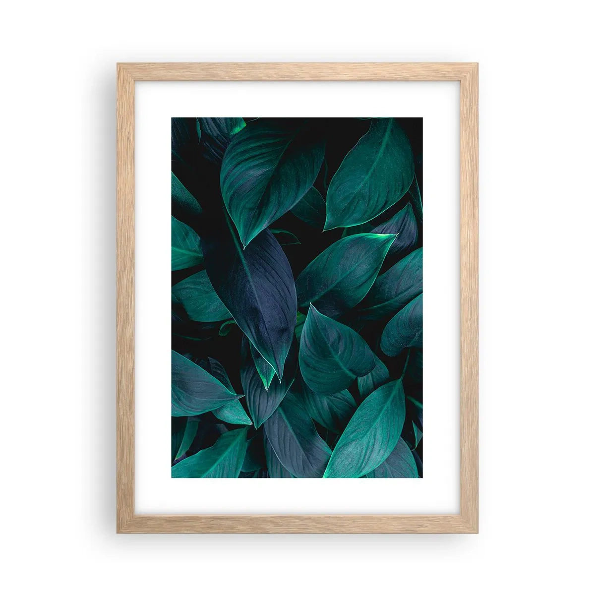 Poszter világos tölgy keretben - Maga a zöldellő növényzet - 30x40 cm
