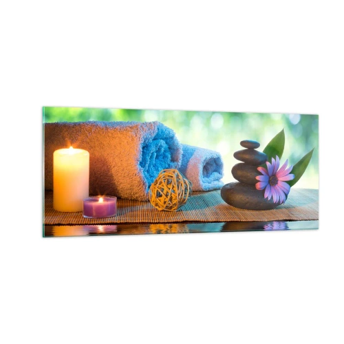 Üveg kép - Idő a testnek - 100x40 cm