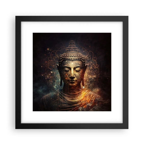 Poszter fehér keretben - Spirituális egyensúly - 30x30 cm