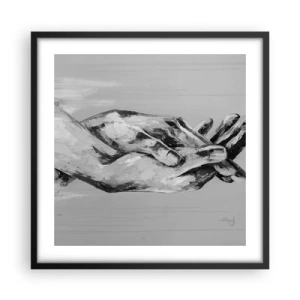 Poszter fehér keretben - Kezdet… - 50x50 cm