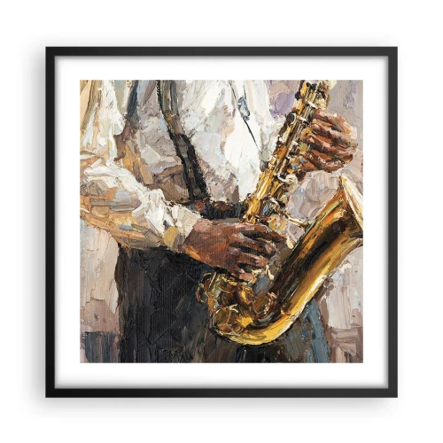 Poszter fehér keretben - Itt az idő egy szólóra - 50x50 cm