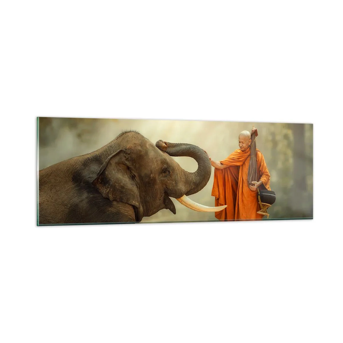 Üveg kép - Találkozás az utazáskor - 90x30 cm