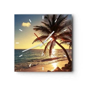 Falióra, Óra - Nyár a pálmafák alatt - 30x30 cm