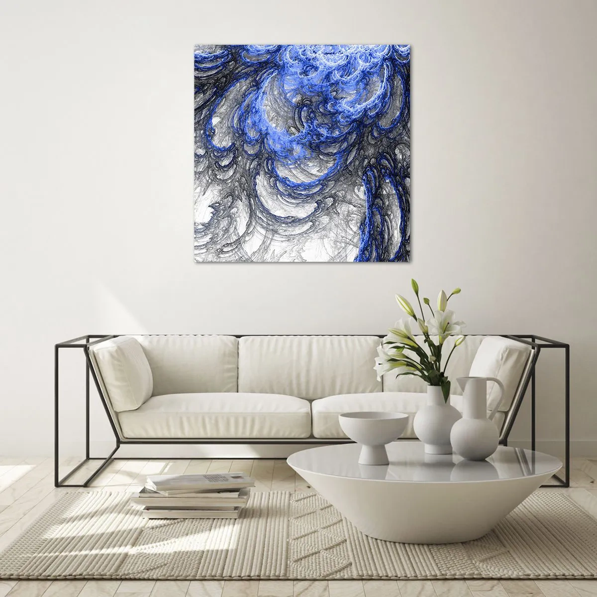 Üveg kép - Egy hullám születése - 70x70 cm