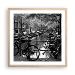 Poszter világos tölgy keretben - Nagyon holland látvány - 50x50 cm