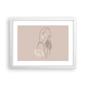 Poszter fekete keretben - Leány ikonja - 40x30 cm