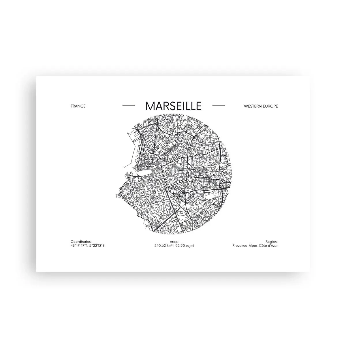 Poszter - Marseille anatómiája - 70x50 cm