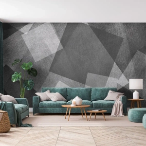Fotótapéta Premium Canvas - A tartósság és a rend örök szimbóluma - Absztrakció, Darab, Fekete és fehér - 450x315 cm