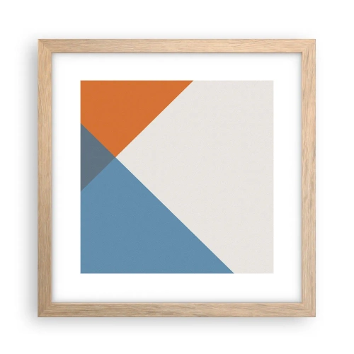 Poszter világos tölgy keretben - Szögben… - 30x30 cm