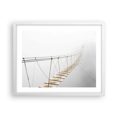 Poszter fekete keretben - Hová vezet? - 50x40 cm