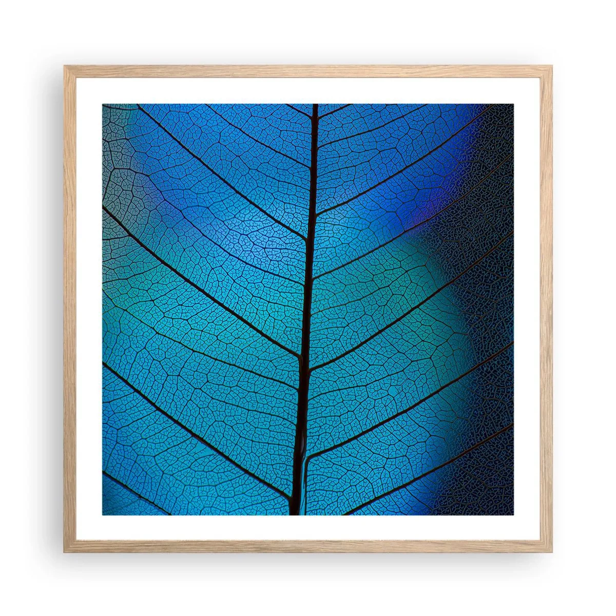 Poszter világos tölgy keretben - Bonyolult konstrukció - 60x60 cm