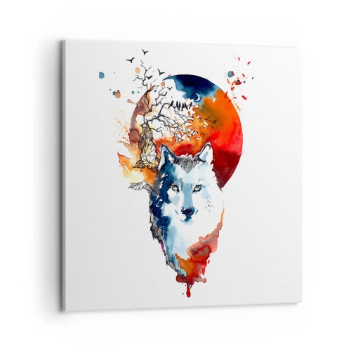 Vászonkép - Szembe az éjszakával - 60x60 cm