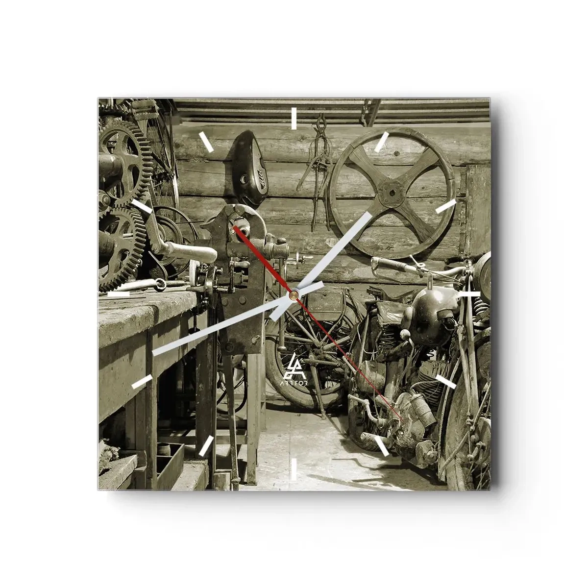 Falióra, Óra - Władek bácsi fészerében - 30x30 cm